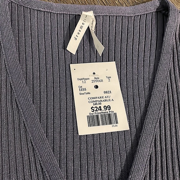 *NEW* Ribbed Tie Front Cardigan - Picture 4 of 5